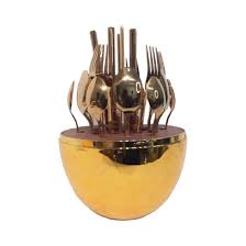 24 Piece Egg Shape Luxury Cutlery Set