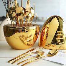 24 Piece Egg Shape Luxury Cutlery Set