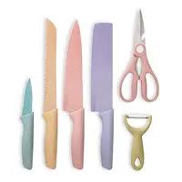 6 Pieces Colored Knives Set