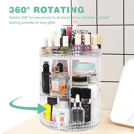 Cosmetic 360 Rotation Organizer