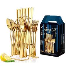 EMBOSSED DESIGN 24pcs Cutlery Set