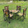 Foldable Table Chair 5pcs Set