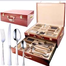 Lot Imported Hoffmayer 84 Piece 12 person Cutlery Set